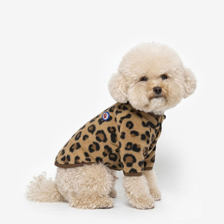 ※予約販売【TUSTUS】Leopard Fleece（Brown）