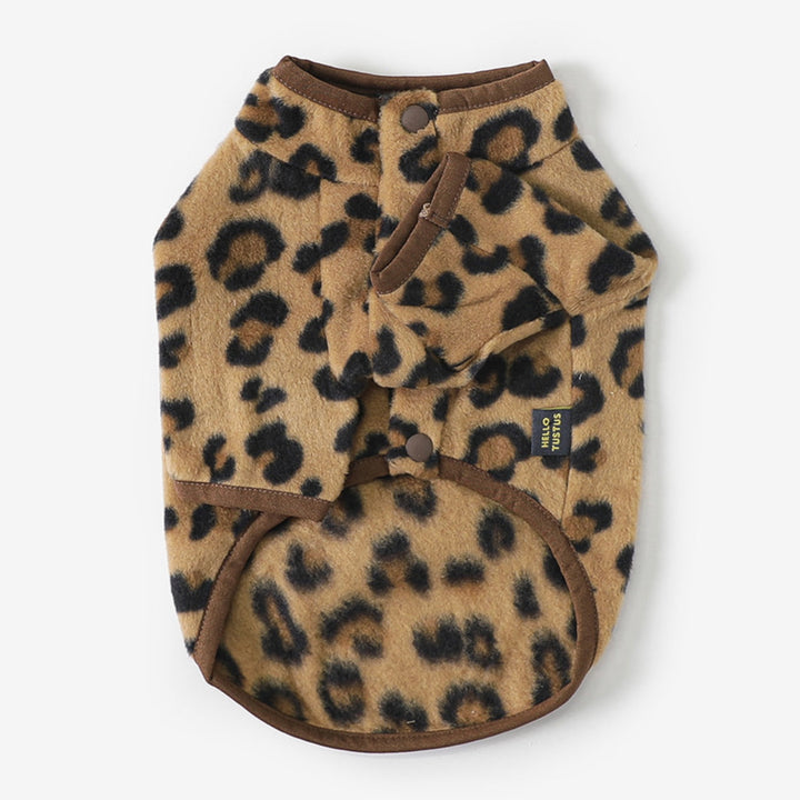 ※予約販売【TUSTUS】Leopard Fleece（Brown）