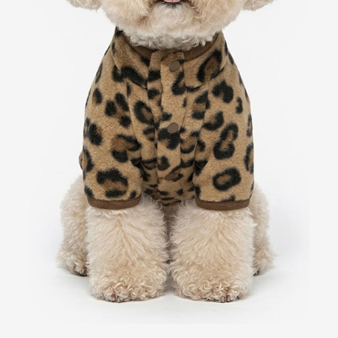 ※予約販売【TUSTUS】Leopard Fleece（Brown）