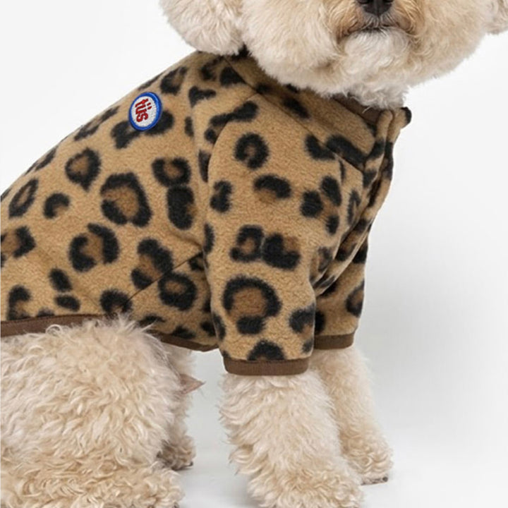 ※予約販売【TUSTUS】Leopard Fleece（Brown）