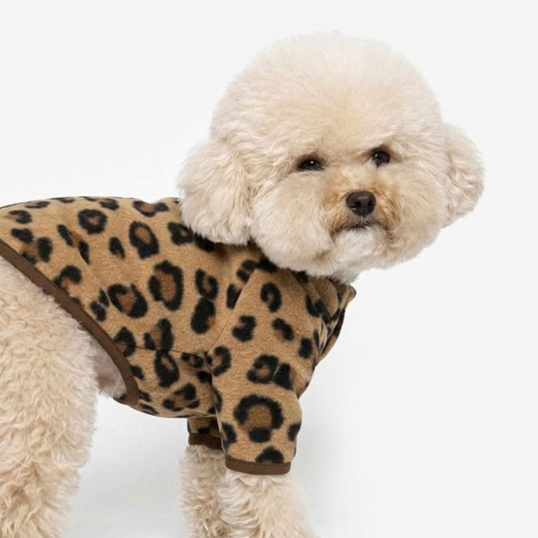 ※予約販売【TUSTUS】Leopard Fleece（Brown）