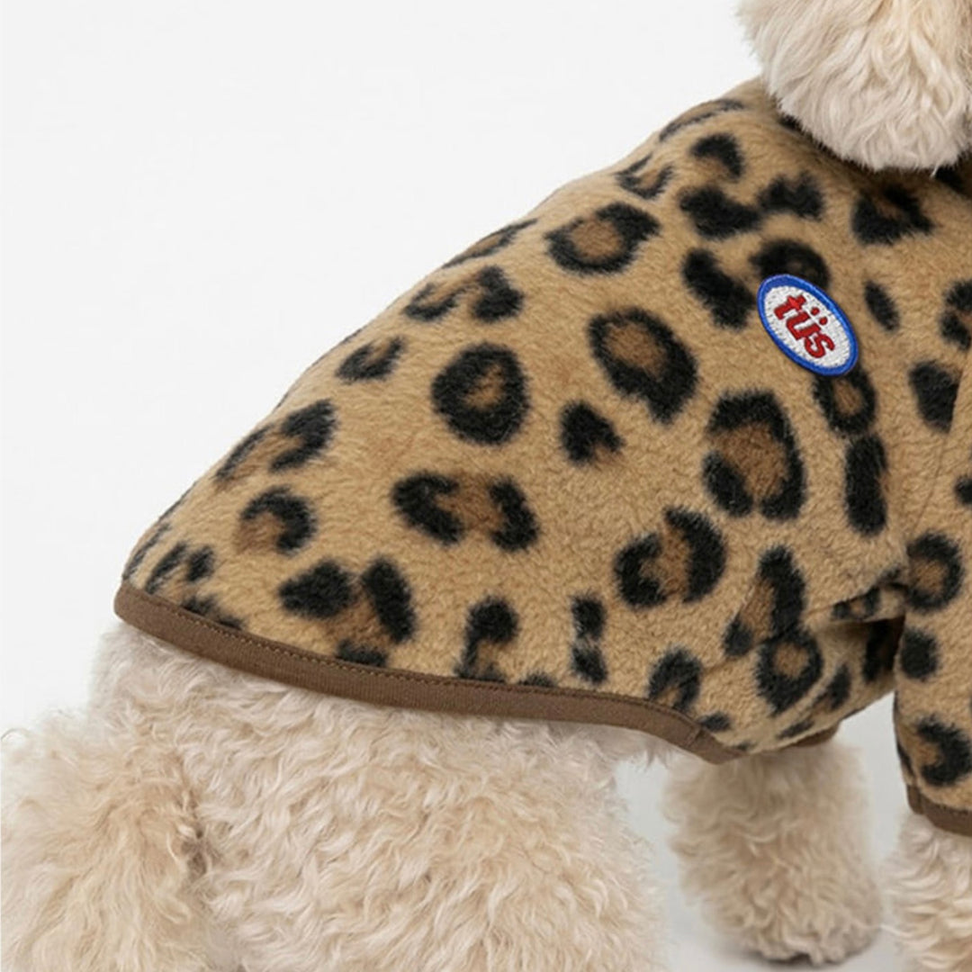 ※予約販売【TUSTUS】Leopard Fleece（Brown）