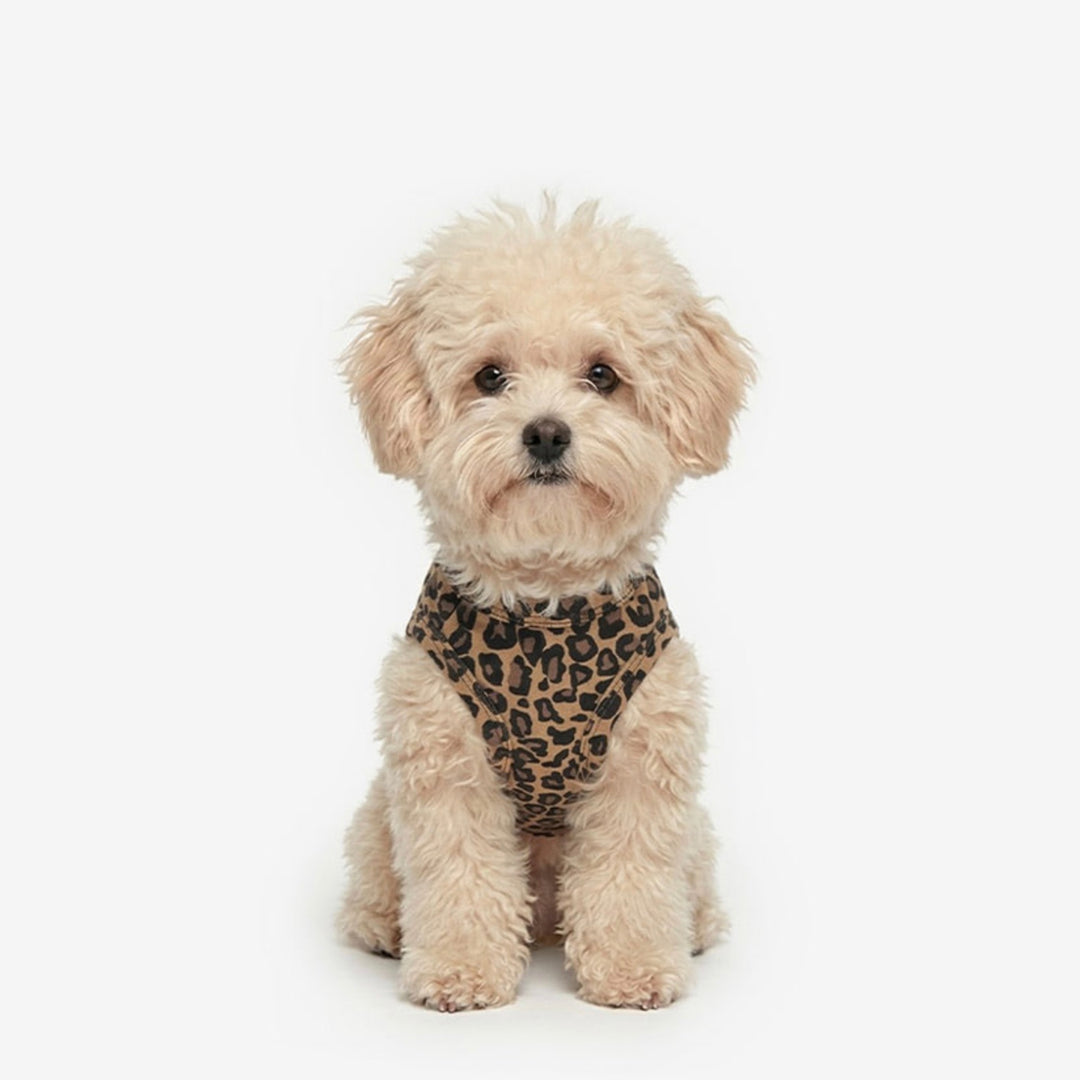 ※予約販売【TUSTUS】Leopard sleeveless（Brown）
