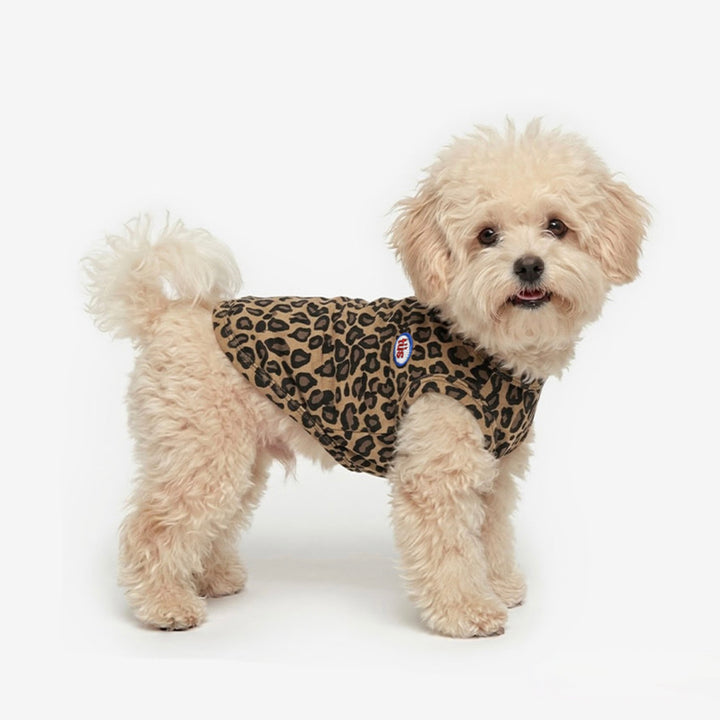 ※予約販売【TUSTUS】Leopard sleeveless（Brown）