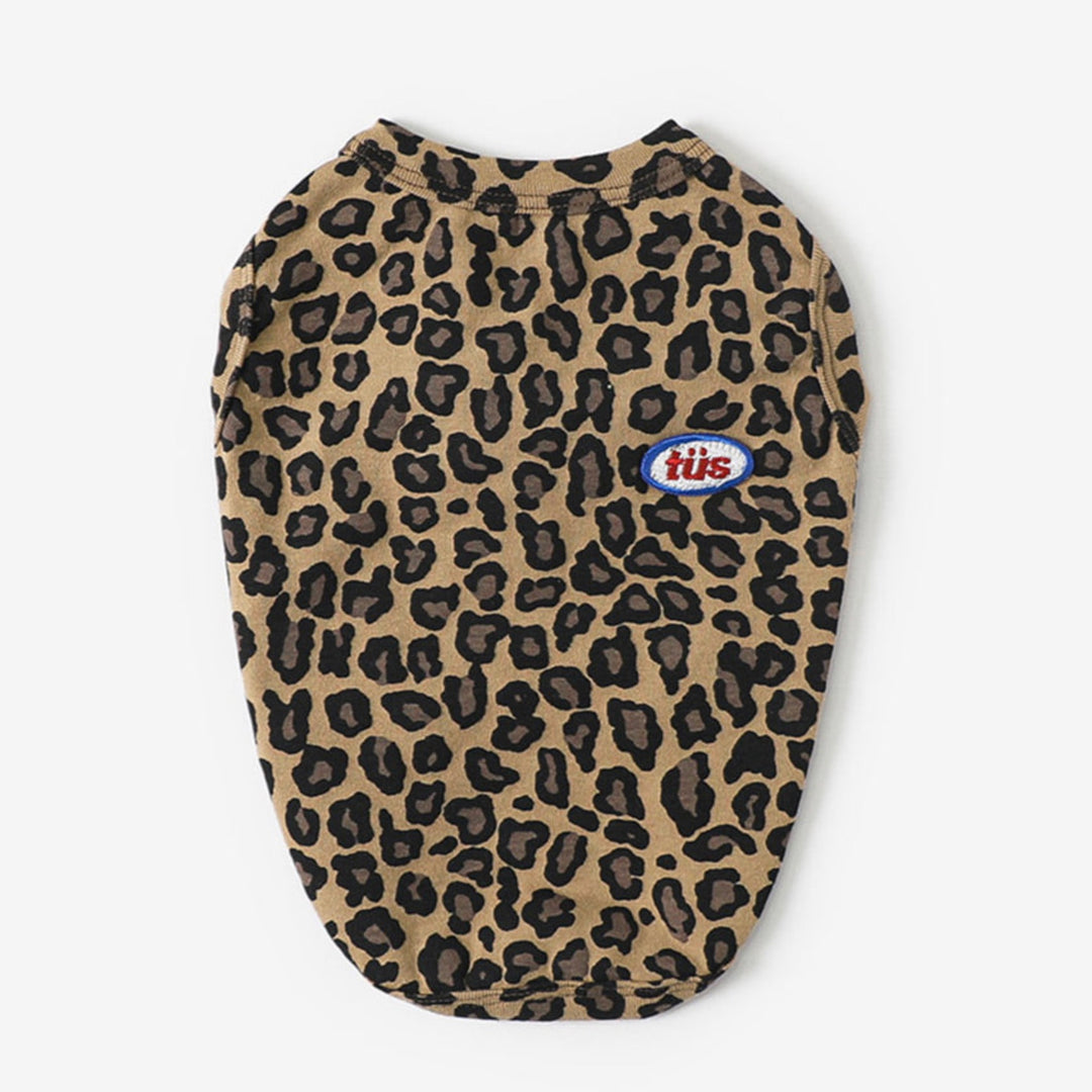 ※予約販売【TUSTUS】Leopard sleeveless（Brown）