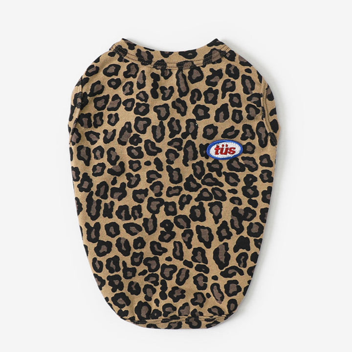 ※予約販売【TUSTUS】Leopard sleeveless（Brown）