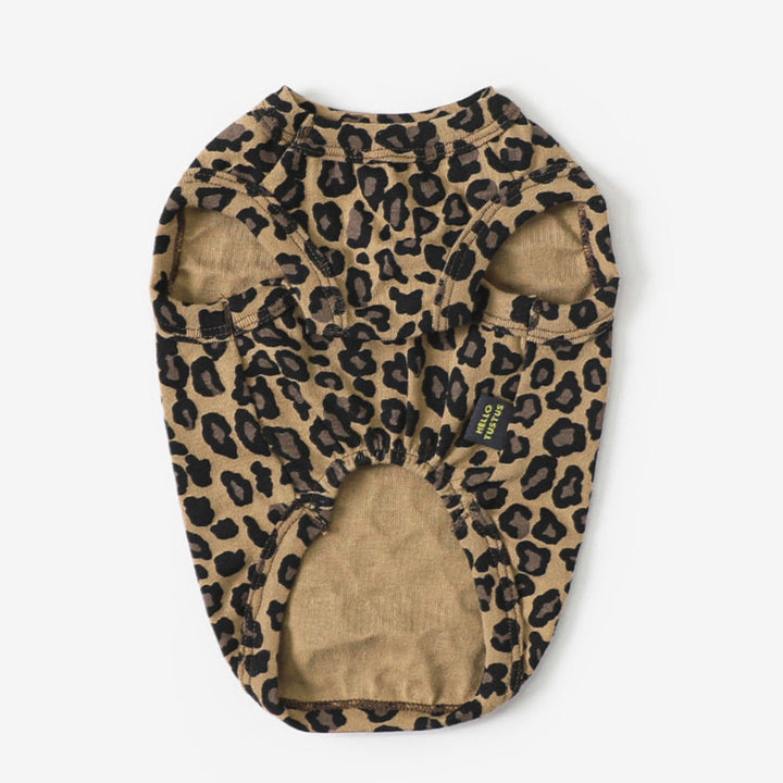 ※予約販売【TUSTUS】Leopard sleeveless（Brown）