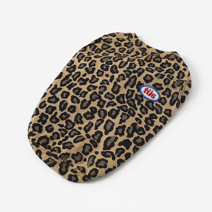※予約販売【TUSTUS】Leopard sleeveless（Brown）