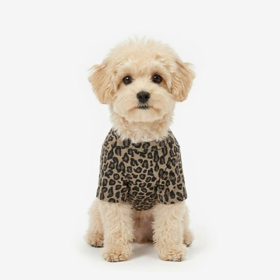 ※予約販売【TUSTUS】Leopard Tee（Brown）
