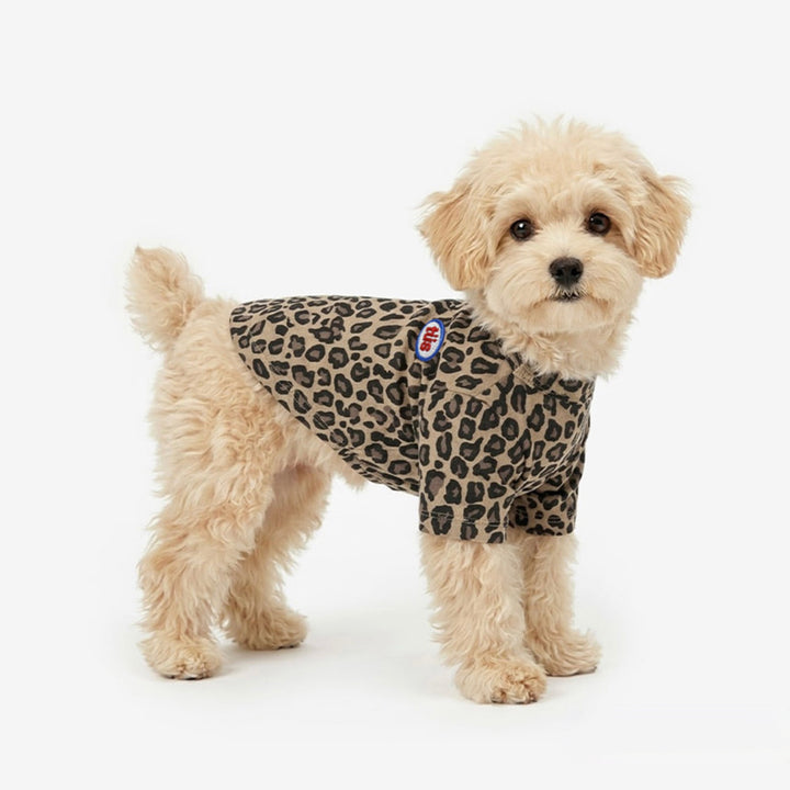 ※予約販売【TUSTUS】Leopard Tee（Brown）