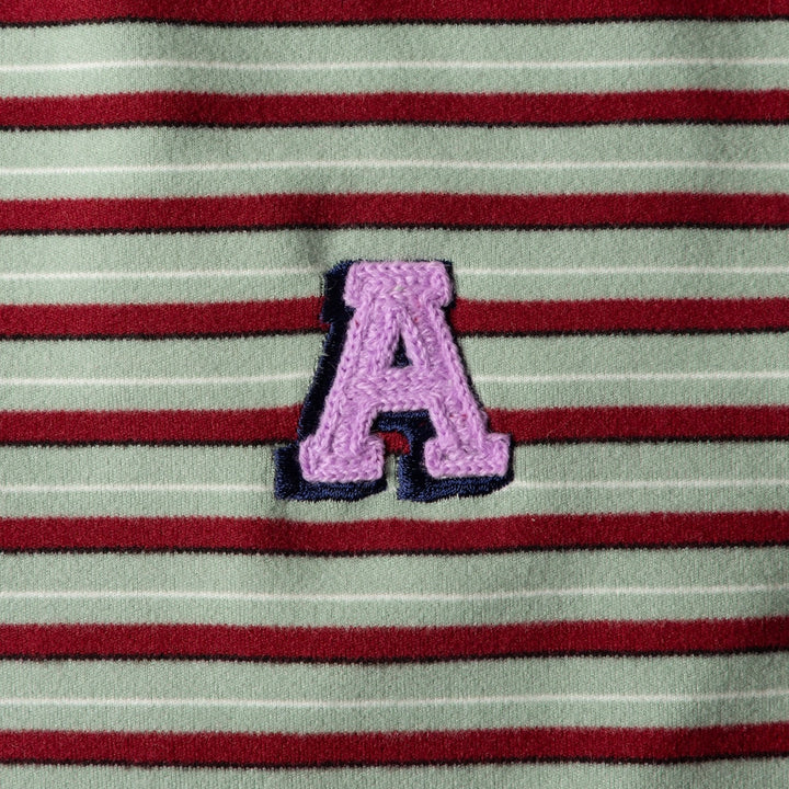 ※予約販売【andblank】A Stitch SoftWarm Stripe Short Sleeve（Green）