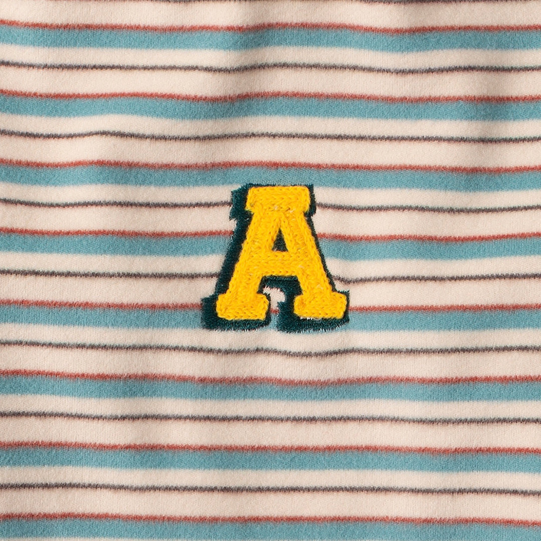 ※予約販売【andblank】A Stitch SoftWarm Stripe Short Sleeve（Ecru）