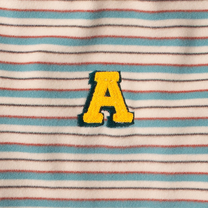 ※予約販売【andblank】A Stitch SoftWarm Stripe Short Sleeve（Ecru）