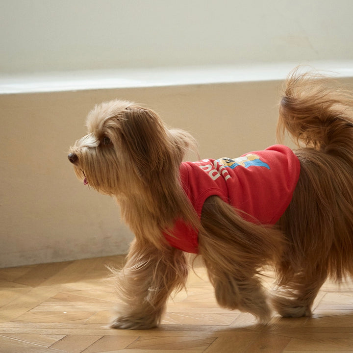 ※予約販売【andblank】Joy Bear Sleeveless Sweatshirt