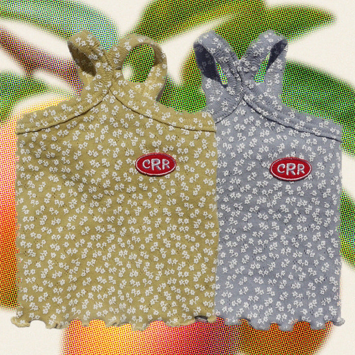 ※予約販売【CRR】Flower Mango Top（Baby Sky）
