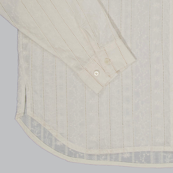 ※予約販売【noutti】Aile Eyelet Shirt（Natural Ivory）