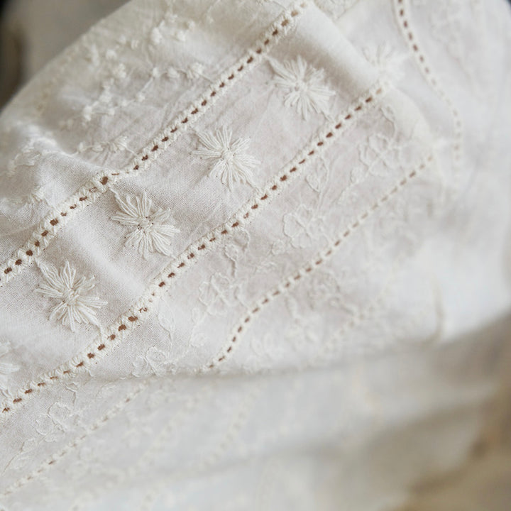 ※予約販売【noutti】Aile Eyelet Shirt（Natural Ivory）