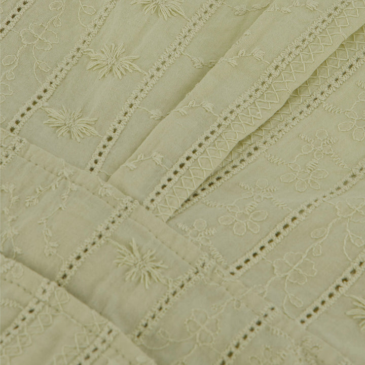 ※予約販売【noutti】Aile Eyelet Sleeveless Shirt（Sage Green）