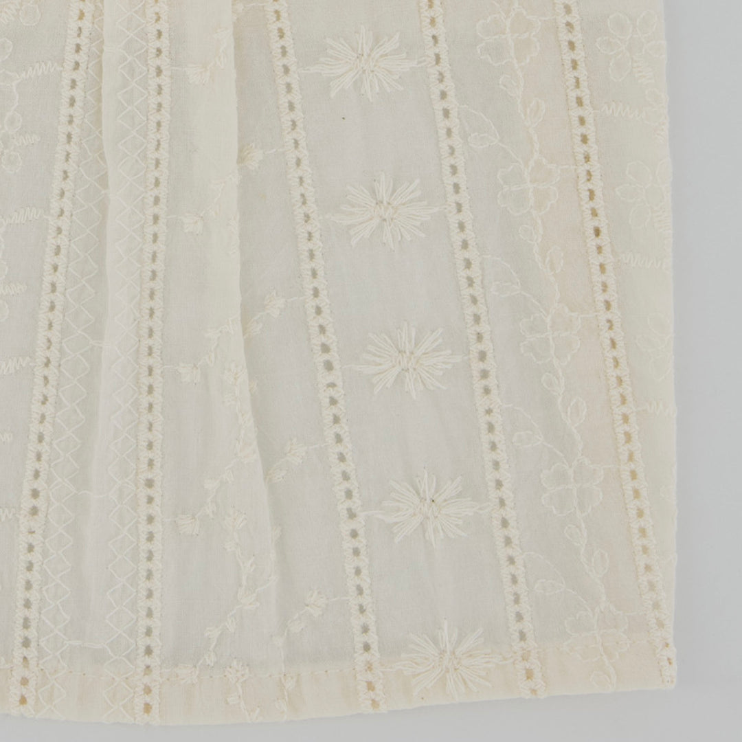 ※予約販売【noutti】Aile Eyelet Sleeveless Shirt（Natural Ivory）