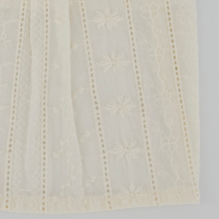 ※予約販売【noutti】Aile Eyelet Sleeveless Shirt（Natural Ivory）