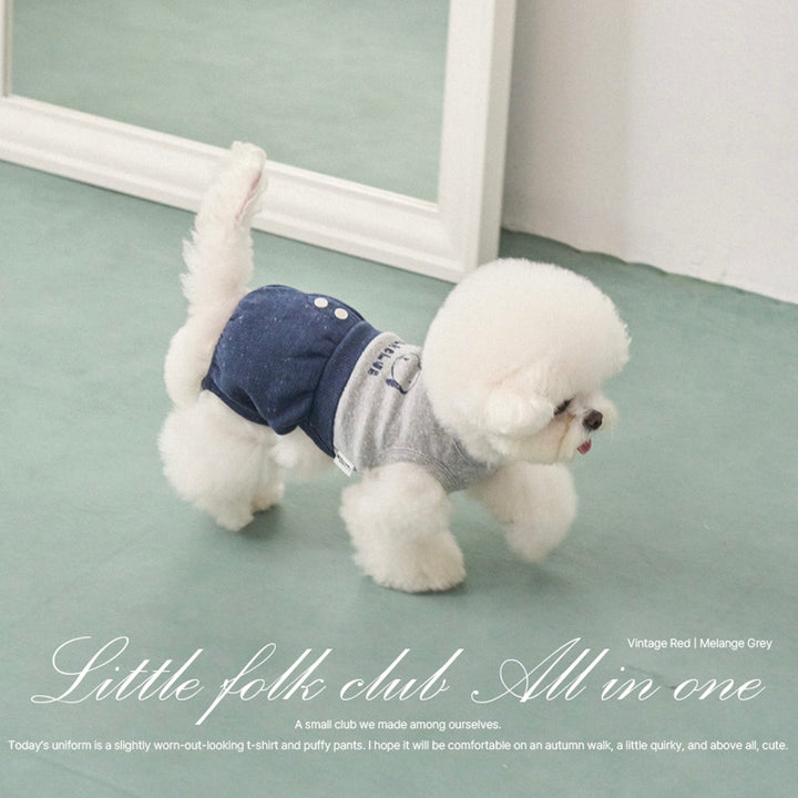 ※予約販売【noutti】Little Folk Club All in one（Melange Gray）
