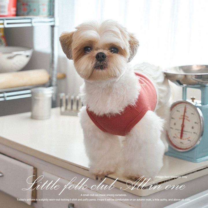 ※予約販売【noutti】Little Folk Club All in one（Vintage Red）