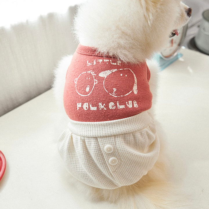 ※予約販売【noutti】Little Folk Club All in one（Vintage Red）