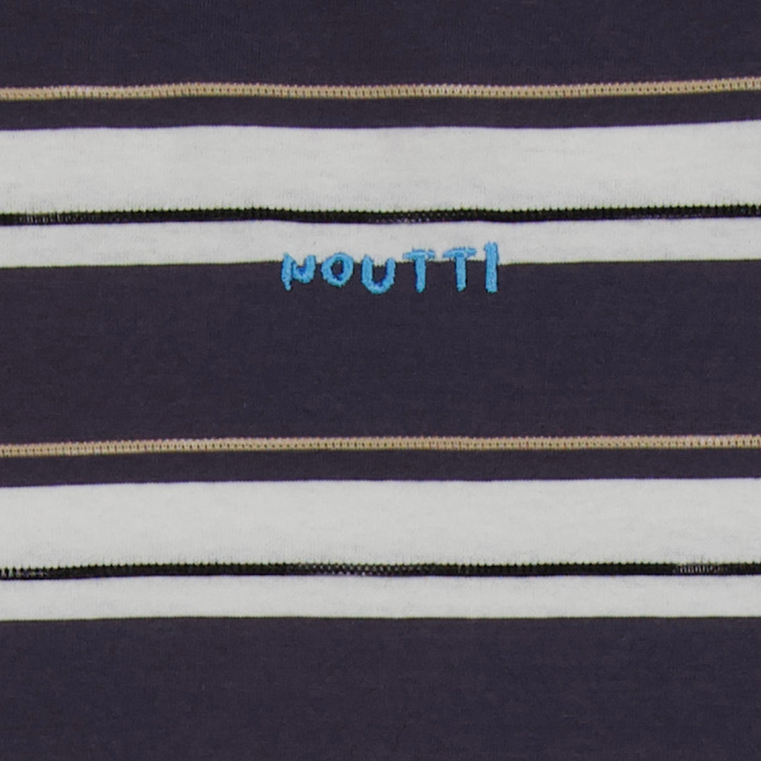 ※予約販売【noutti】Momo Stripe T-shirt - for human（Dark Gray）