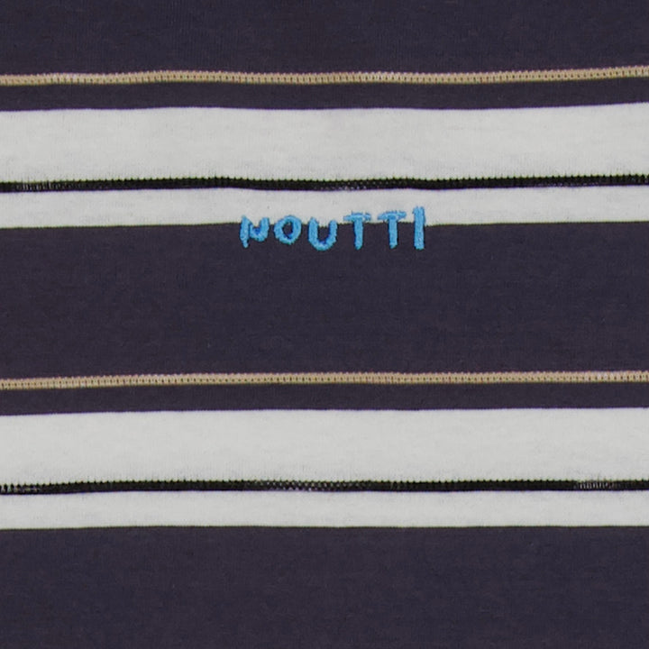 ※予約販売【noutti】Momo Stripe T-shirt - for human（Dark Gray）