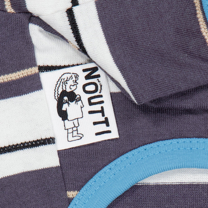 ※予約販売【noutti】Momo Stripe T-shirt（Dark Gray）