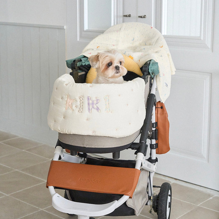 ※予約販売【noutti】Patchwork Name Stroller Guard