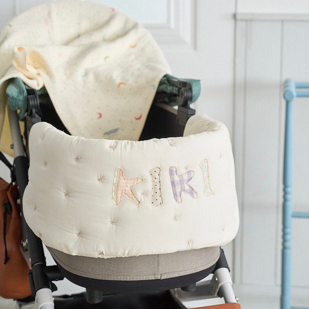 ※予約販売【noutti】Patchwork Name Stroller Guard