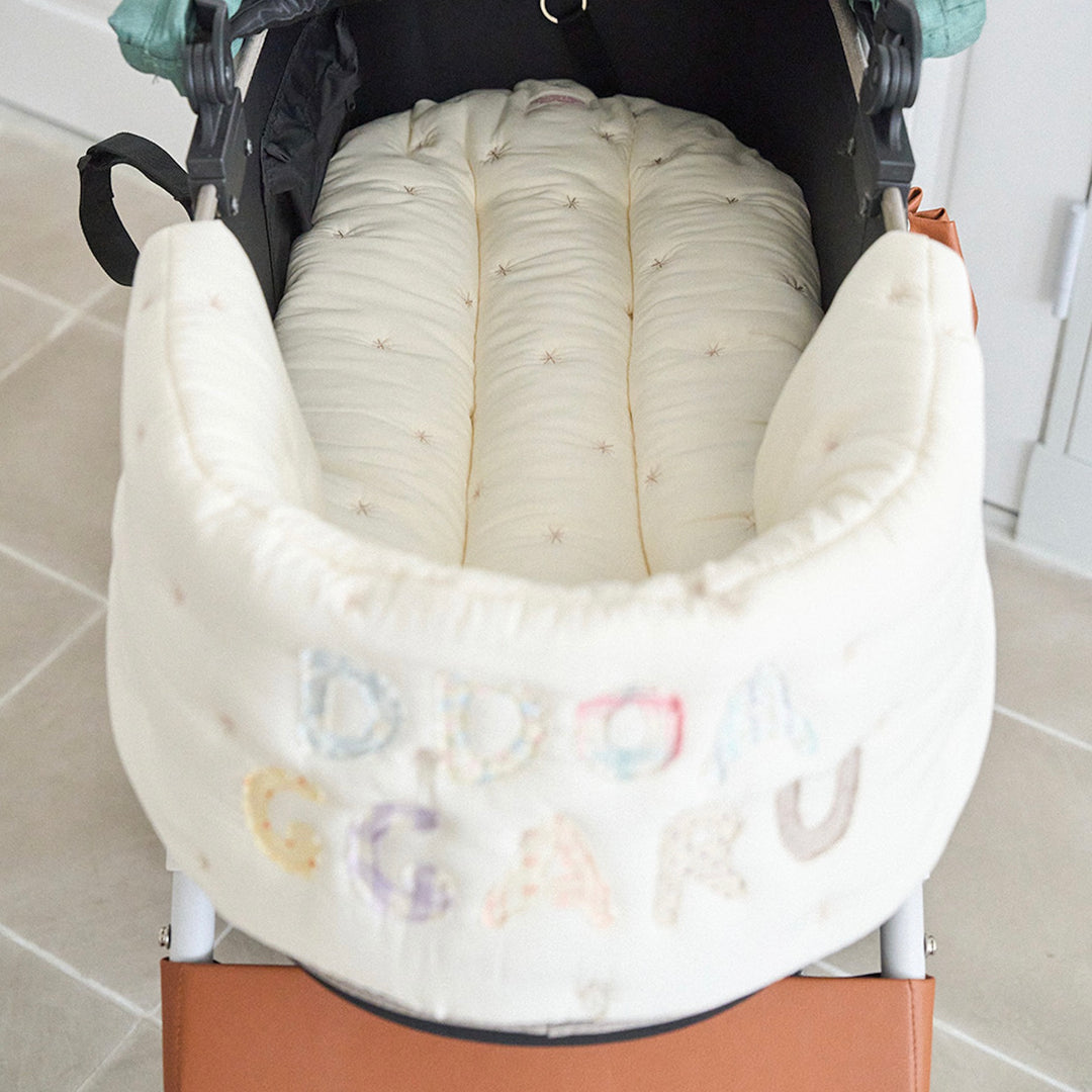 ※予約販売【noutti】Patchwork Name Stroller Guard