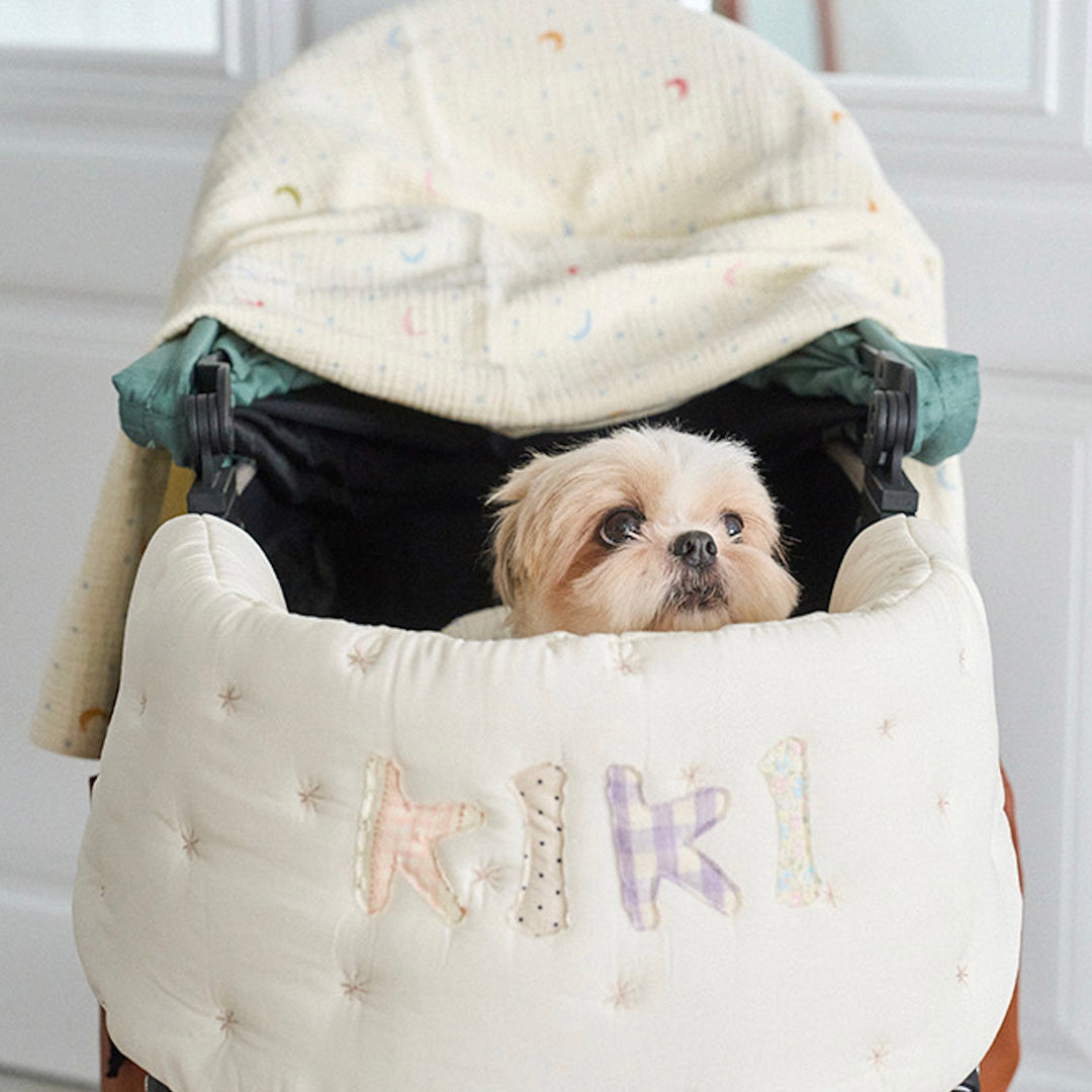 ※予約販売【noutti】Patchwork Name Stroller Guard