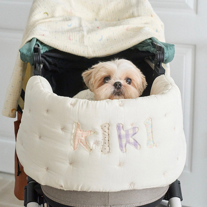 ※予約販売【noutti】Patchwork Name Stroller Guard
