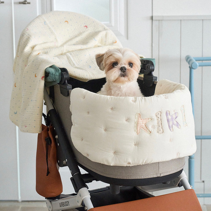 ※予約販売【noutti】Patchwork Name Stroller Guard
