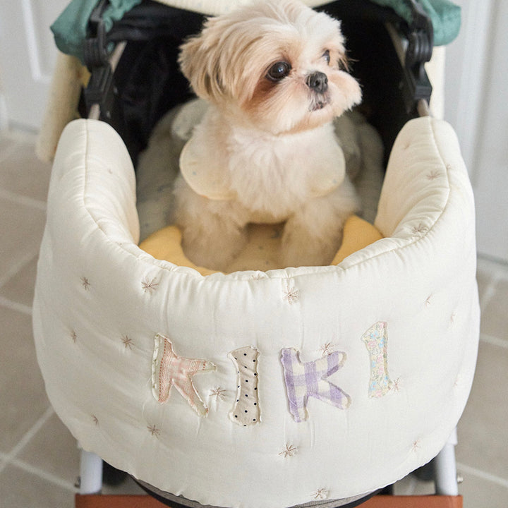 ※予約販売【noutti】Patchwork Name Stroller Guard