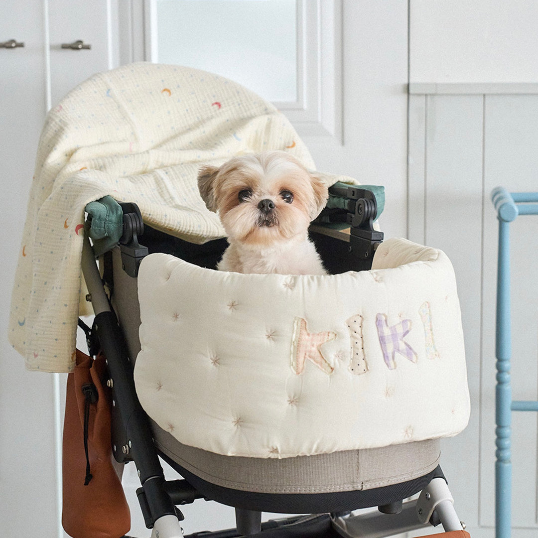 ※予約販売【noutti】Patchwork Name Stroller Guard