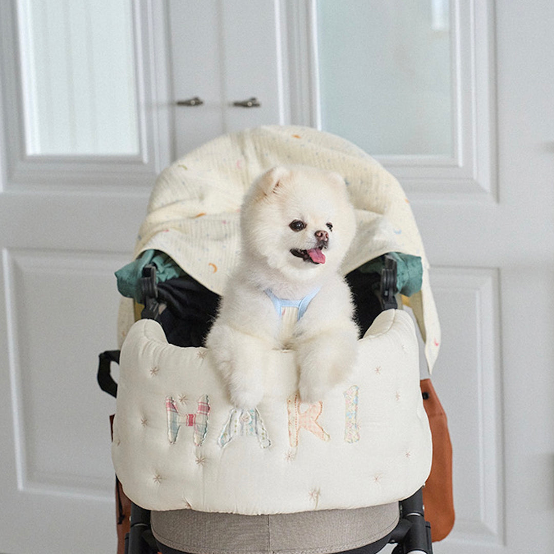※予約販売【noutti】Patchwork Name Stroller Guard