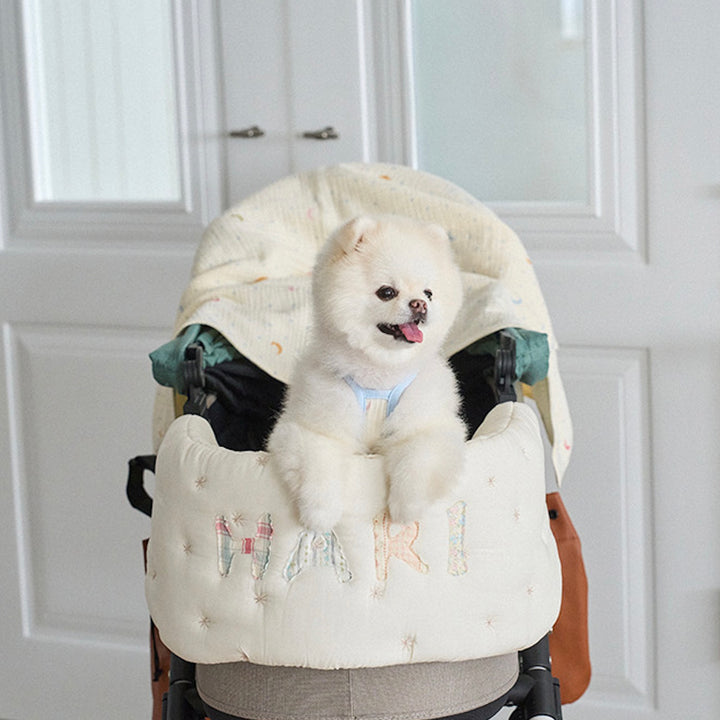 ※予約販売【noutti】Patchwork Name Stroller Guard