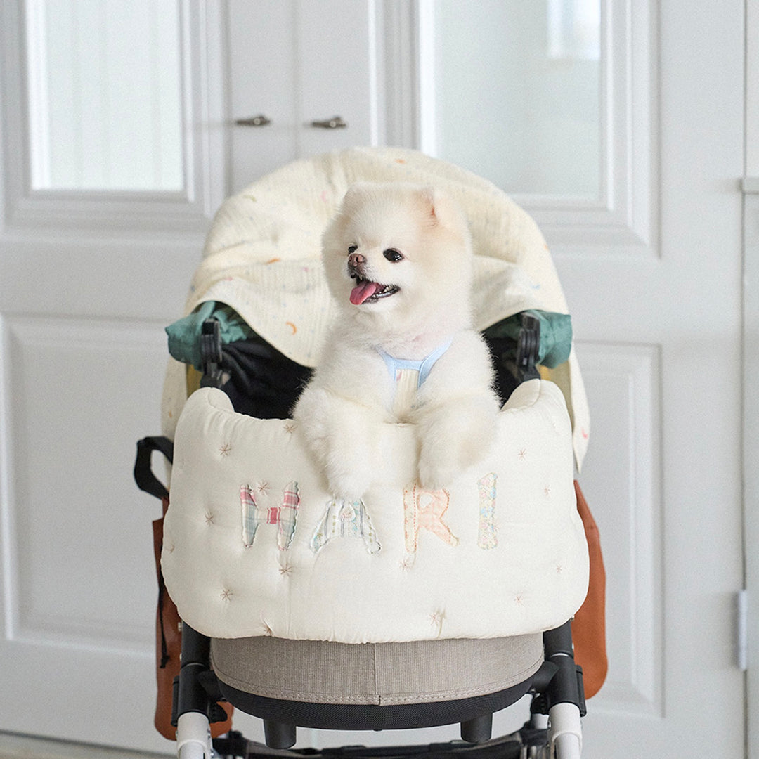 ※予約販売【noutti】Patchwork Name Stroller Guard
