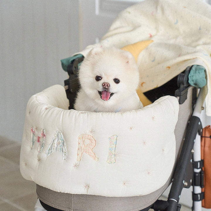 ※予約販売【noutti】Patchwork Name Stroller Guard