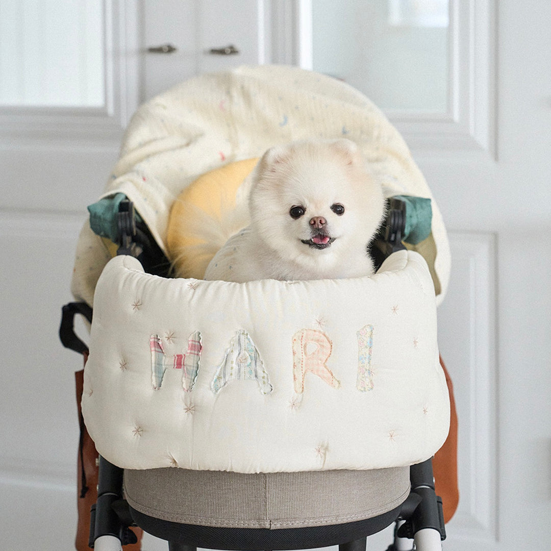 ※予約販売【noutti】Patchwork Name Stroller Guard