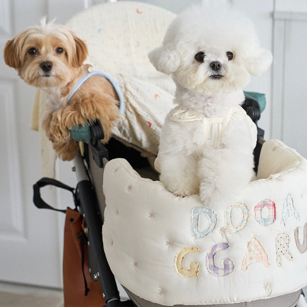 ※予約販売【noutti】Patchwork Name Stroller Guard