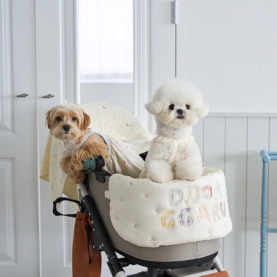 ※予約販売【noutti】Patchwork Name Stroller Guard