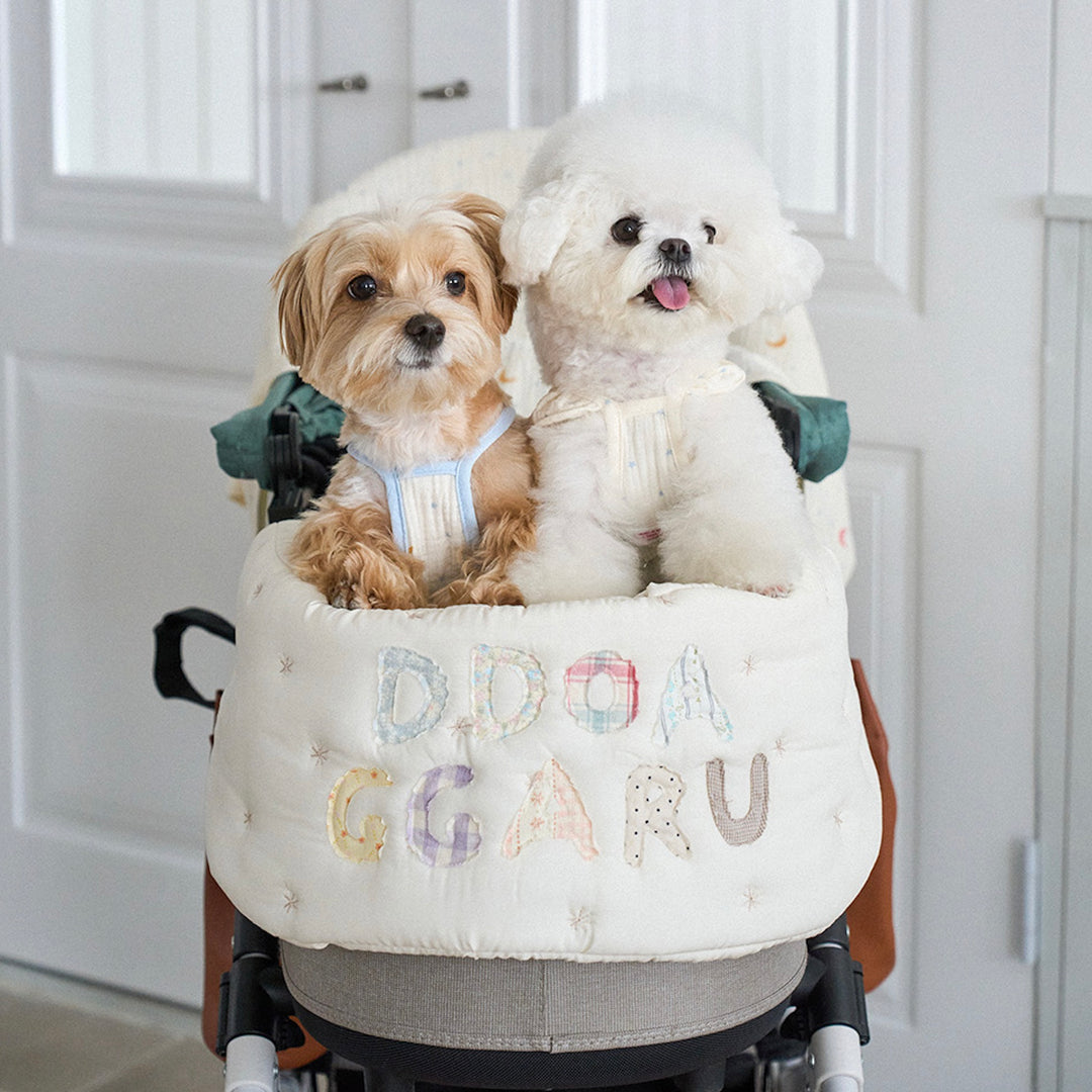 ※予約販売【noutti】Patchwork Name Stroller Guard
