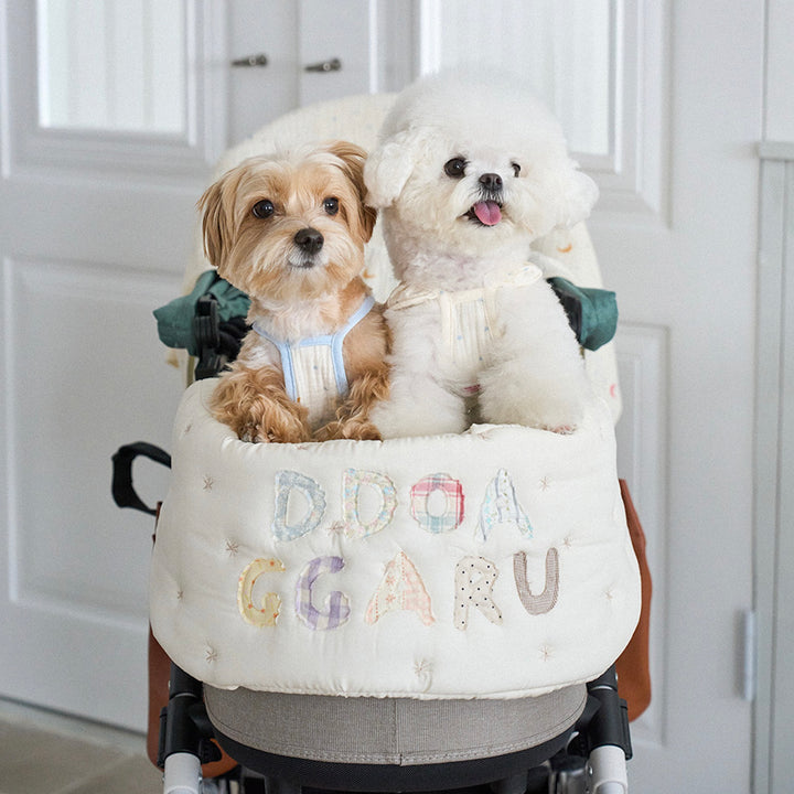 ※予約販売【noutti】Patchwork Name Stroller Guard