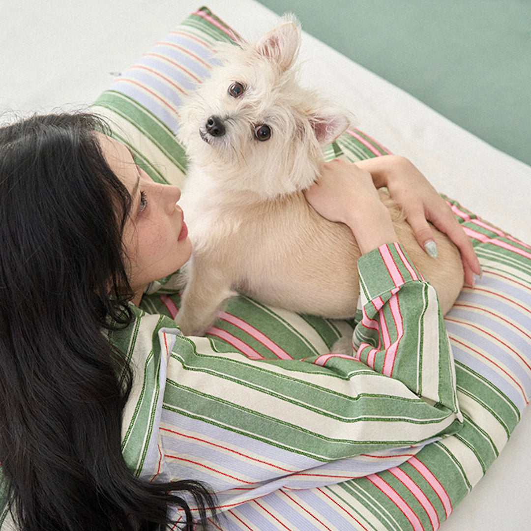 ※予約販売【noutti】Poppy Stripe Cushion（2color）