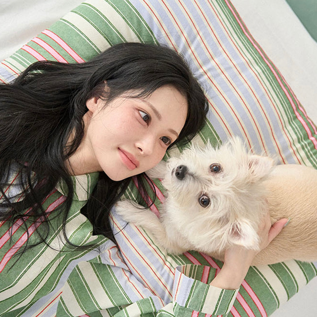 ※予約販売【noutti】Poppy Stripe Cushion（2color）