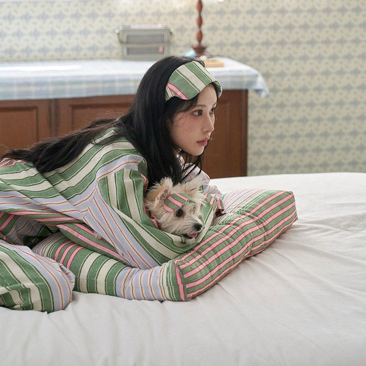 ※予約販売【noutti】Poppy Stripe Cushion（2color）